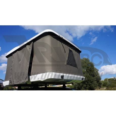 Палатка М2 на крышу автомобиля черная 219x166x38 см